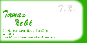 tamas nebl business card